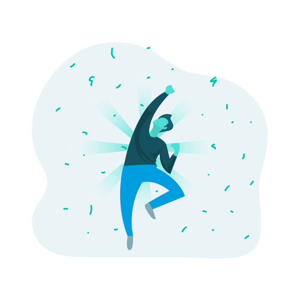 Illustration: man jumping